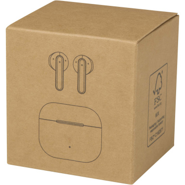 Logotrade Werbegeschenke das Foto: Altais True Wireless Bluetooth® Headset aus recyceltem Kunststoff