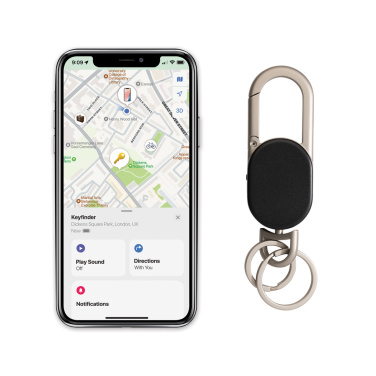 Logotrade Werbegeschenke das Foto: Keyfinder Dual Schlüsselanhänger mit weltweiter Ortung
