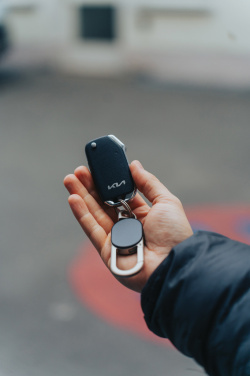 Logotrade Geschäftsgeschenke das Foto: Keyfinder Dual Schlüsselanhänger mit weltweiter Ortung