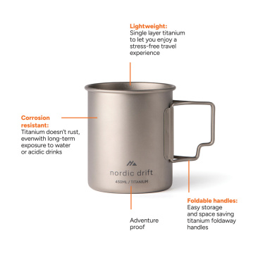 Logotrade werbemittel das Foto: Nordic Drift Trail Ultraleichte Titan-Becher 450ml