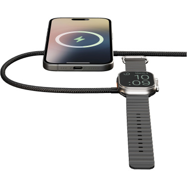 Logotrade Werbeartikel das Foto: Zens Pro 2 15 W duales Ladekabel