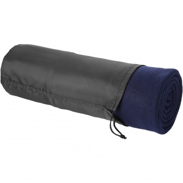 Logo trade promotional products picture of: Huggy fleece plaid blanket with carry pouch