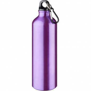 Logotrade corporate gift picture of: Oregon 770 ml aluminium water bottle with carabiner