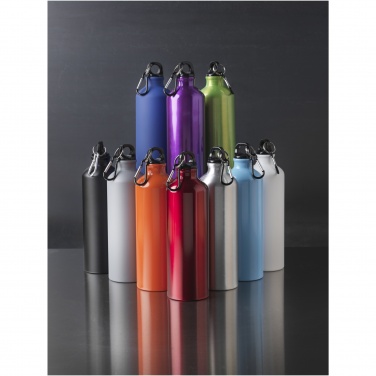 Logo trade promotional gifts picture of: Oregon 770 ml matte water bottle with carabiner