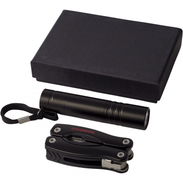 Logo trade promotional giveaway photo of: Scout multi-function knife and LED flashlight set