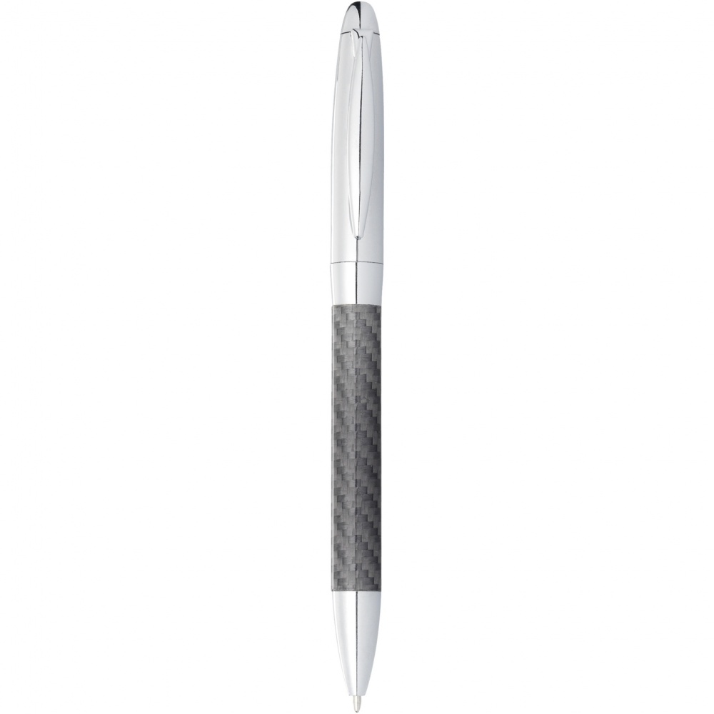 Logo trade promotional products image of: Winona ballpoint pen with carbon fibre details