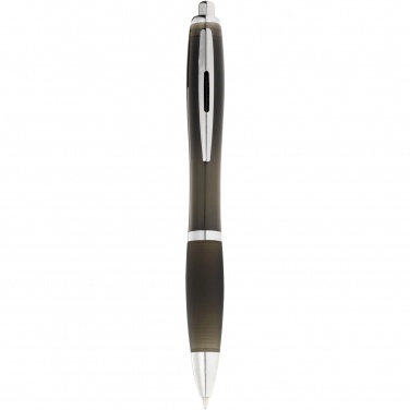 Logo trade advertising products image of: Nash ballpoint pen coloured barrel and black grip