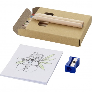 Logo trade promotional merchandise picture of: Streaks 8-piece colouring set