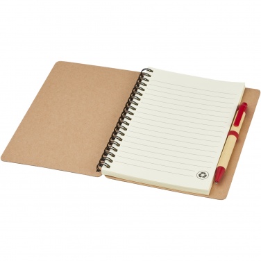 Logo trade promotional products image of: Priestly recycled notebook with pen