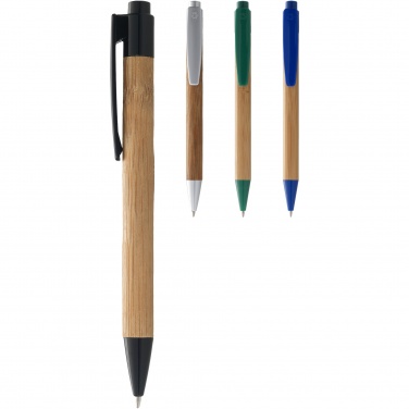 Logo trade promotional gift photo of: Borneo bamboo ballpoint pen