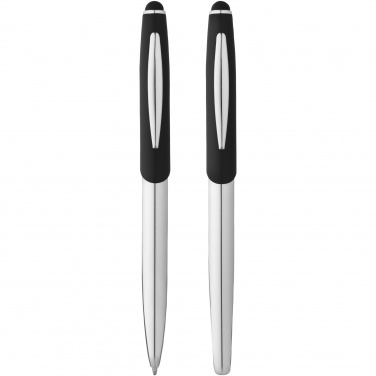 Logotrade promotional item image of: Geneva stylus ballpoint pen and rollerball pen set