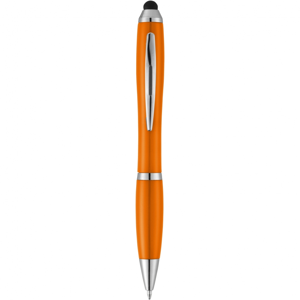 Logo trade promotional gifts picture of: Nash stylus ballpoint pen with coloured grip