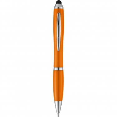 Logotrade corporate gift image of: Nash stylus ballpoint pen with coloured grip