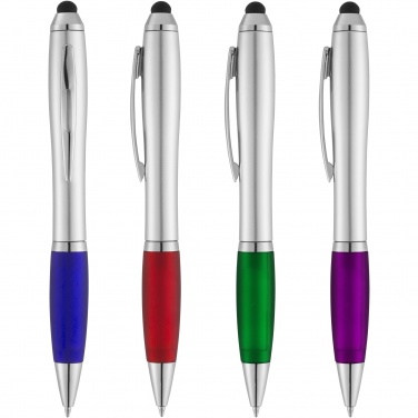 Logotrade promotional product image of: Nash stylus ballpoint with coloured grip