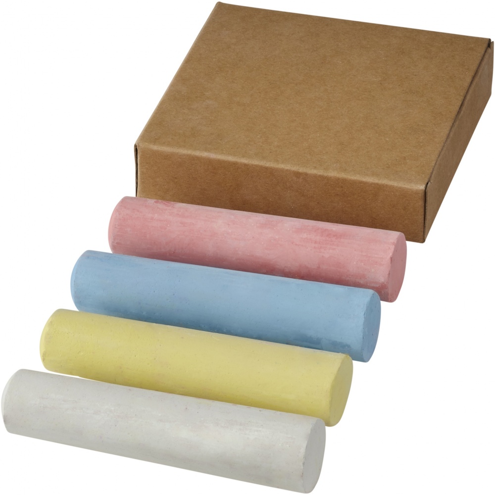 Logo trade promotional products image of: Screech 4-piece chalk set