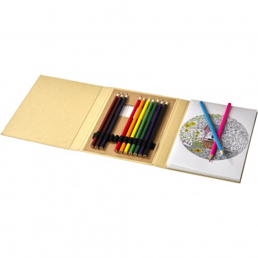 Logotrade promotional product image of: Pablo colouring set with drawing paper