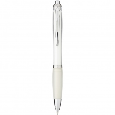 Logo trade promotional giveaways image of: Nash ballpoint pen coloured barrel and grip