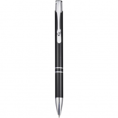Logotrade promotional merchandise photo of: Moneta aluminium click ballpoint pen (blue ink)