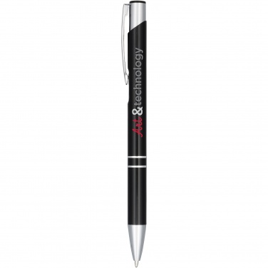 Logo trade promotional gifts picture of: Moneta anodized aluminium click ballpoint pen