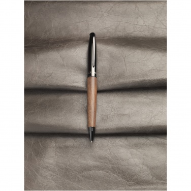Logo trade promotional items picture of: Loure wood barrel ballpoint pen