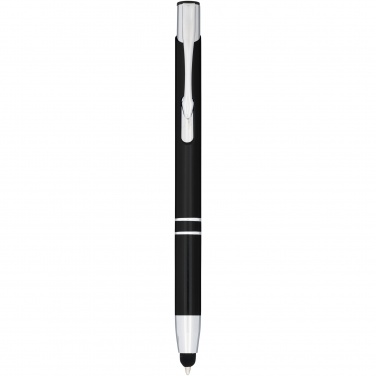 Logo trade promotional products picture of: Moneta anodized aluminium click stylus ballpoint pen