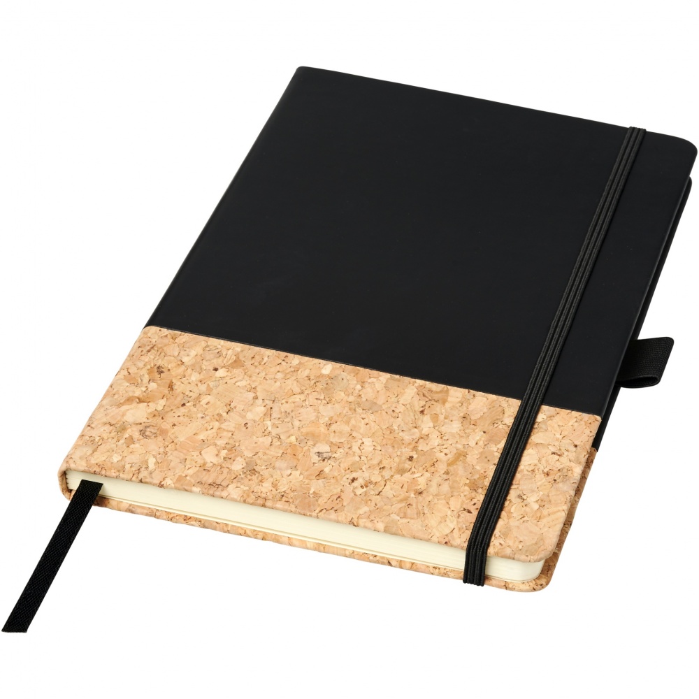 Logo trade promotional giveaways image of: Evora A5 cork thermo PU notebook