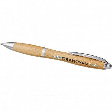 Logo trade promotional gifts image of: Nash bamboo ballpoint pen