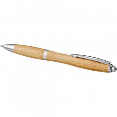 Logo trade promotional giveaways picture of: Nash bamboo ballpoint pen