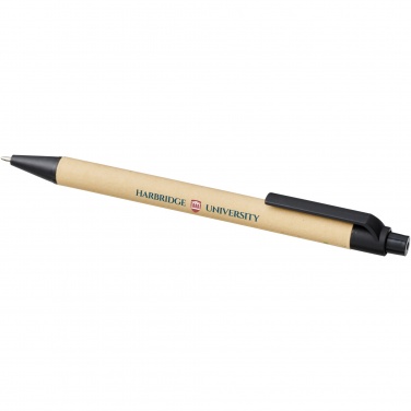Logotrade advertising products photo of: Berk recycled carton and corn plastic ballpoint pen