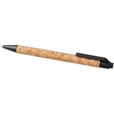 Logo trade promotional items picture of: Midar cork and wheat straw ballpoint pen
