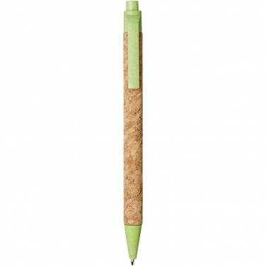 Logotrade promotional gift image of: Midar cork and wheat straw ballpoint pen