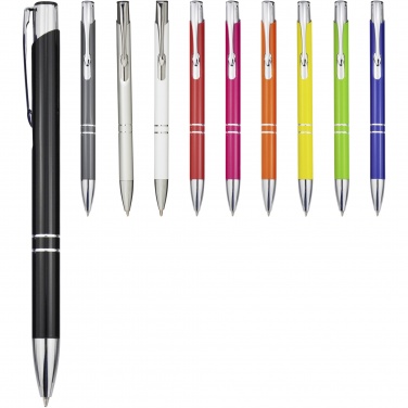 Logotrade corporate gifts photo of: Moneta aluminium click ballpoint pen (black ink)