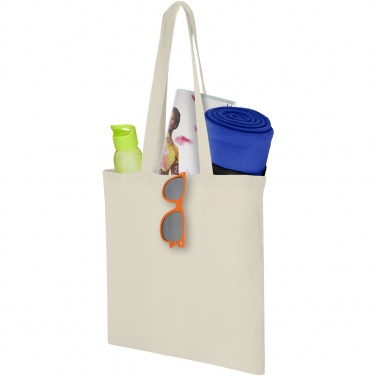 Logo trade promotional items image of: Carolina 100 g/m² cotton tote bag 7L