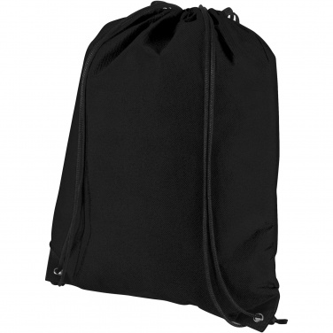 Logo trade promotional gifts image of: Evergreen non-woven drawstring bag 5L