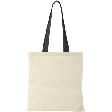 Logo trade promotional gifts image of: Nevada 100 g/m² cotton tote bag coloured handles 7L