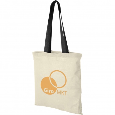 Logo trade advertising products picture of: Nevada 100 g/m² cotton tote bag coloured handles 7L