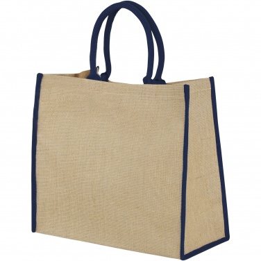 Logotrade promotional item image of: Harry coloured edge jute tote bag 25L