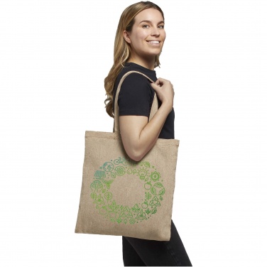 Logo trade promotional gift photo of: Pheebs 150 g/m² recycled tote bag 7L