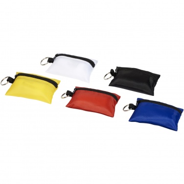 Logo trade corporate gifts image of: Valdemar 16-piece first aid keyring pouch