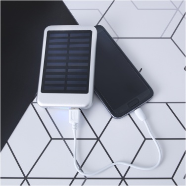 Logo trade promotional merchandise image of: Bask 4000 mAh solar power bank