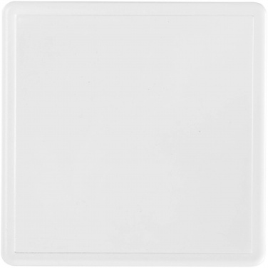 Logo trade promotional merchandise photo of: Ellison square plastic coaster with paper insert