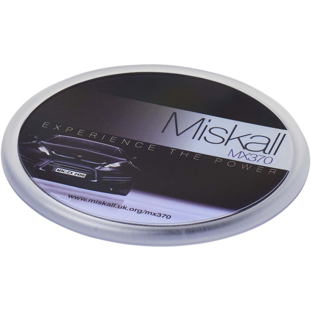 Logo trade promotional gift photo of: Ellison round plastic coaster with paper insert
