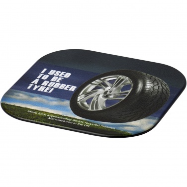 Logotrade promotional giveaway image of: Brite-Mat® square coaster with tyre material