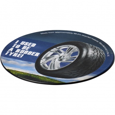 Logotrade promotional gift picture of: Brite-Mat® round coaster with tyre material