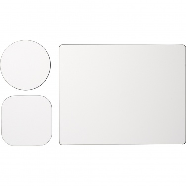 Logo trade promotional products image of: Brite-Mat® mouse mat and coaster set combo 1