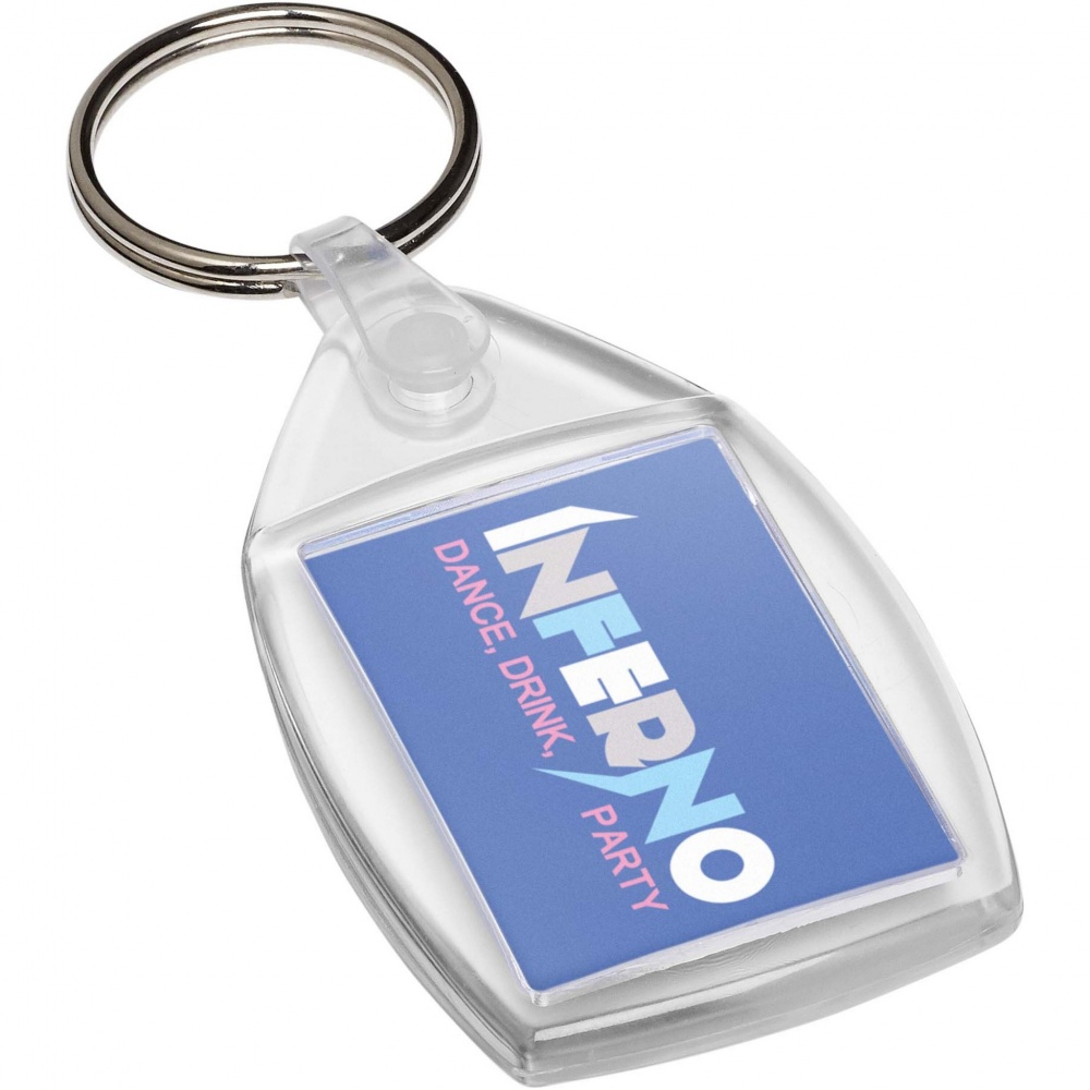 Logotrade promotional items photo of: Lita P6 keychain with plastic clip