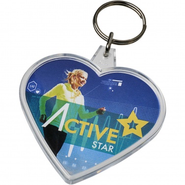 Logotrade promotional items photo of: Combo heart-shaped keychain