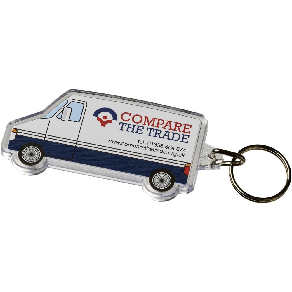 Logo trade advertising products picture of: Combo van-shaped keychain