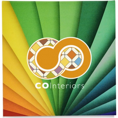 Logo trade advertising products image of: Sticky-Mate® soft cover squared sticky notes 75x75mm