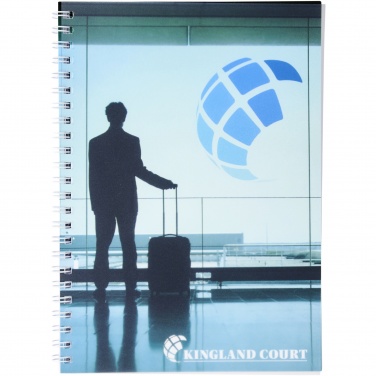 Logo trade promotional product photo of: Desk-Mate® wire-o A5 notebook PP cover